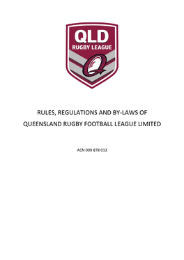 Queensland Rugby League Rules
