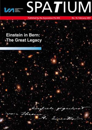 Einstein in Bern: the Great Legacy1