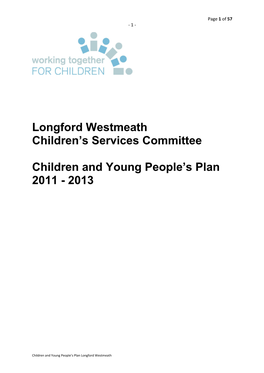Longford Westmeath CSC Children and Young People's Plan 2011-2013
