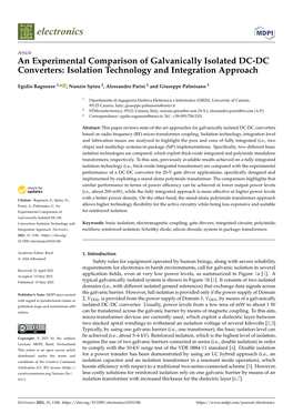 An Experimental Comparison of Galvanically Isolated DC-DC Converters: Isolation Technology and Integration Approach
