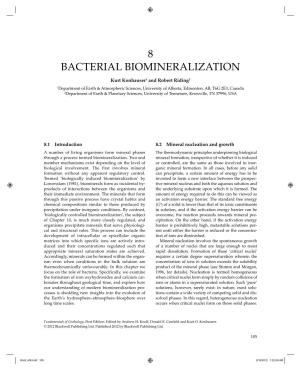 8 Bacterial Biomineralization