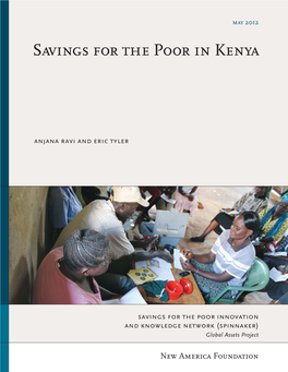 Savings for the Poor in Kenya