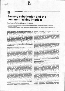 Sensory Substitution and the Human