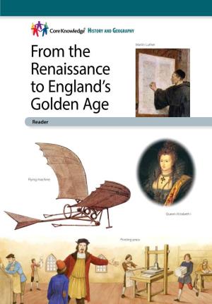 From the Renaissance to England's Golden