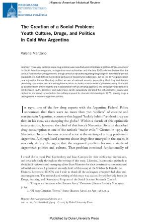 Youth Culture, Drugs, and Politics in Cold War Argentina