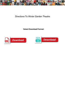 Directions to Winter Garden Theatre