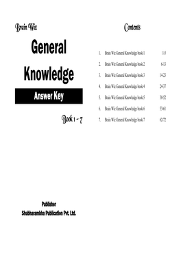 General Knowledge Book 1 1-5 2
