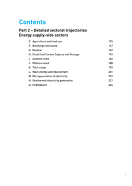 Contents Part 2 – Detailed Sectoral Trajectories Energy Supply-Side Sectors