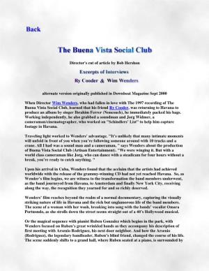 The Buena Vista Social Club