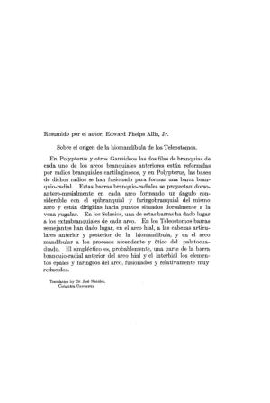 On the Origin of the Hyomandibula of the Teleostomi