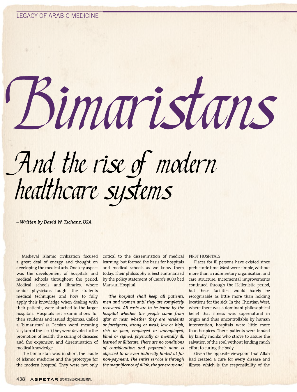 And the Rise of Modern Healthcare Systems