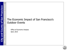 The Economic Impact of San Francisco's Outdoor Events