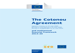 Cotonou Agreement With
