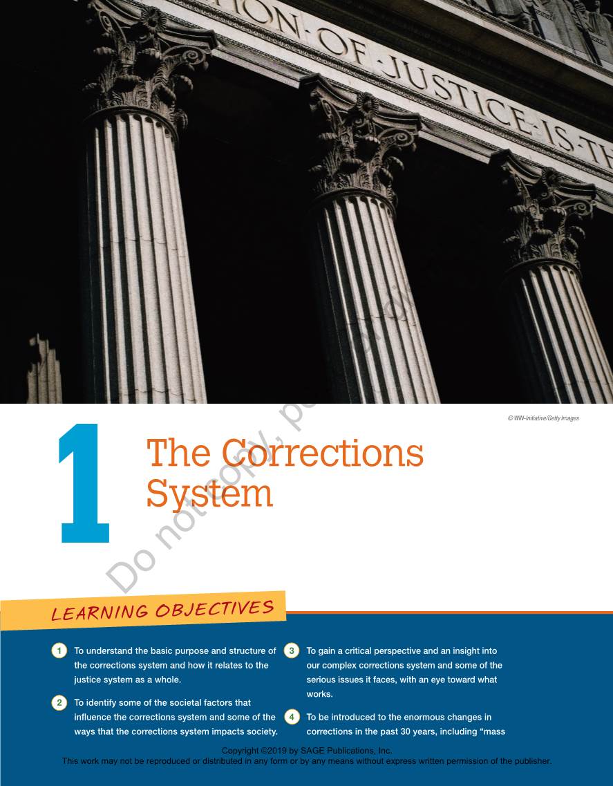 The Corrections Systemcopy, 1 Not Do LEARNING OBJECTIVES