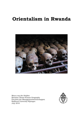 Orientalism in Rwanda