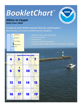 Bookletchart™ Albion to Caspar NOAA Chart 18628