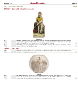 Xref Ceramic Catalogue for Auction