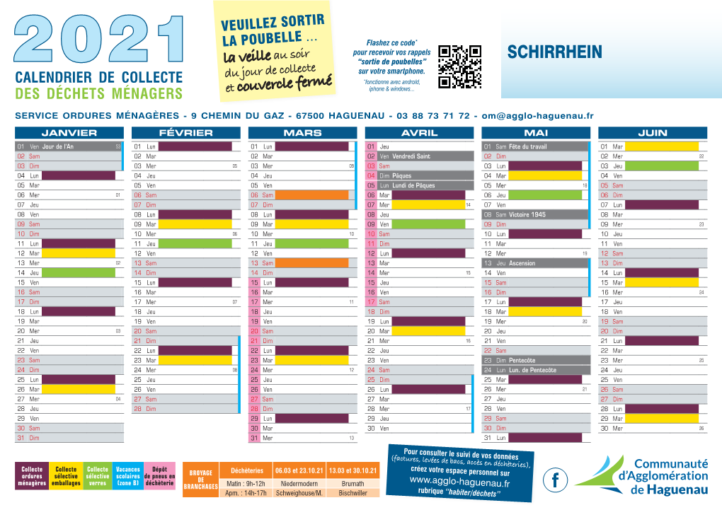 Calendrier 2021 OM Schirrhein