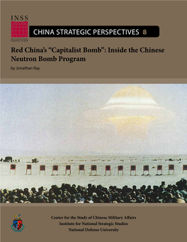 China and the Neutron Bomb (Stanford, CA: Center for International Security and Arms Control, 1988), 43