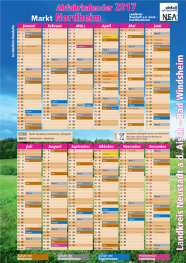 Abfuhrkalender 2017 Landkreis Neustadt A.D
