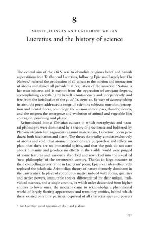 Lucretius and the History of Science
