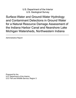 Surface-Water and Ground-Water Hydrology and Contaminant