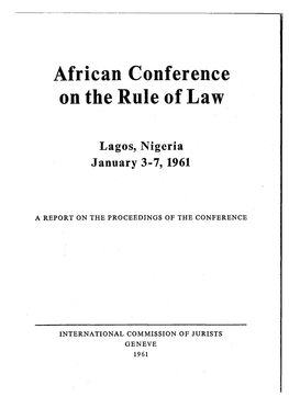 African Conference on the Rule of Law