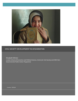 Civil Society in Afghanistan-June2010