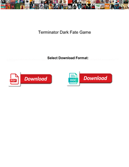 Terminator Dark Fate Game