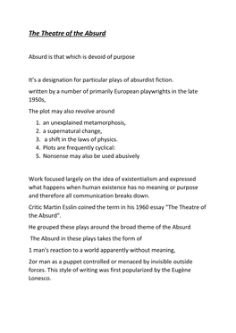 The-Theatre-Of-The-Absurd.Pdf