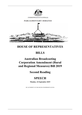 HOUSE of REPRESENTATIVES BILLS Australian