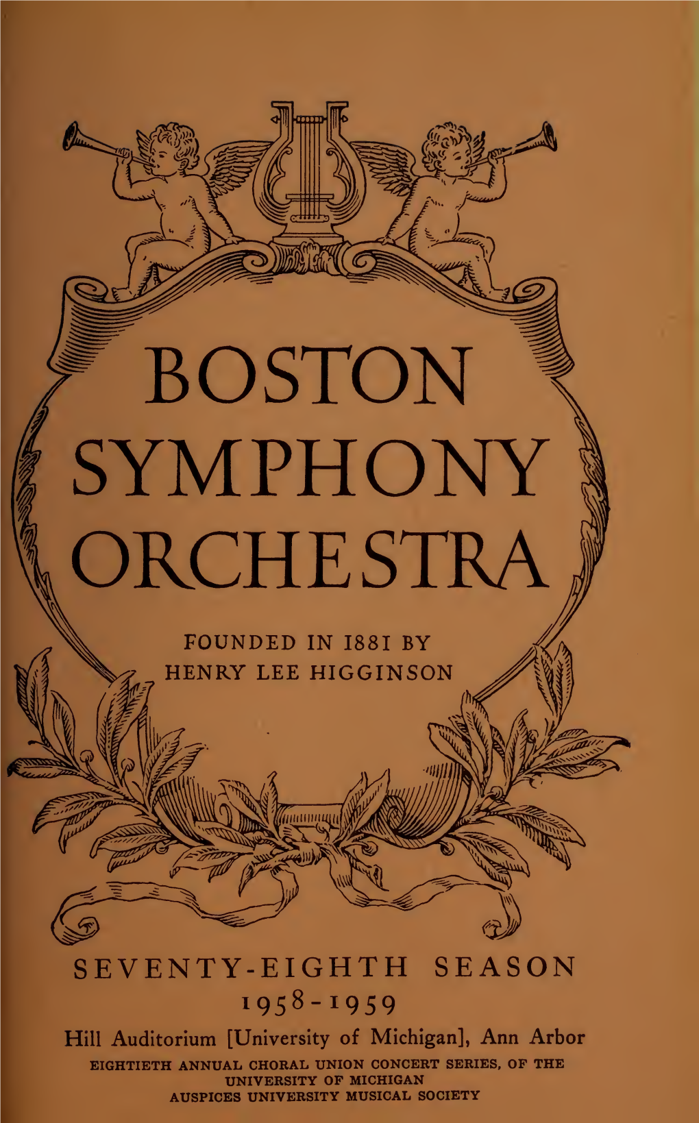 Boston Symphony Orchestra Concert Programs, Season 78, 1958-1959