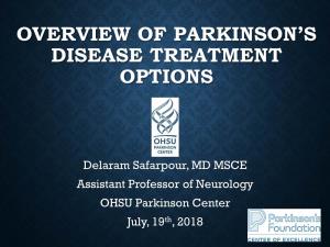 Overview of Parkinson's Disease Treatment Options