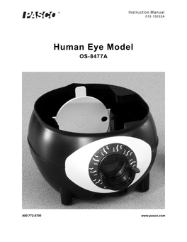 Human Eye Model Manual