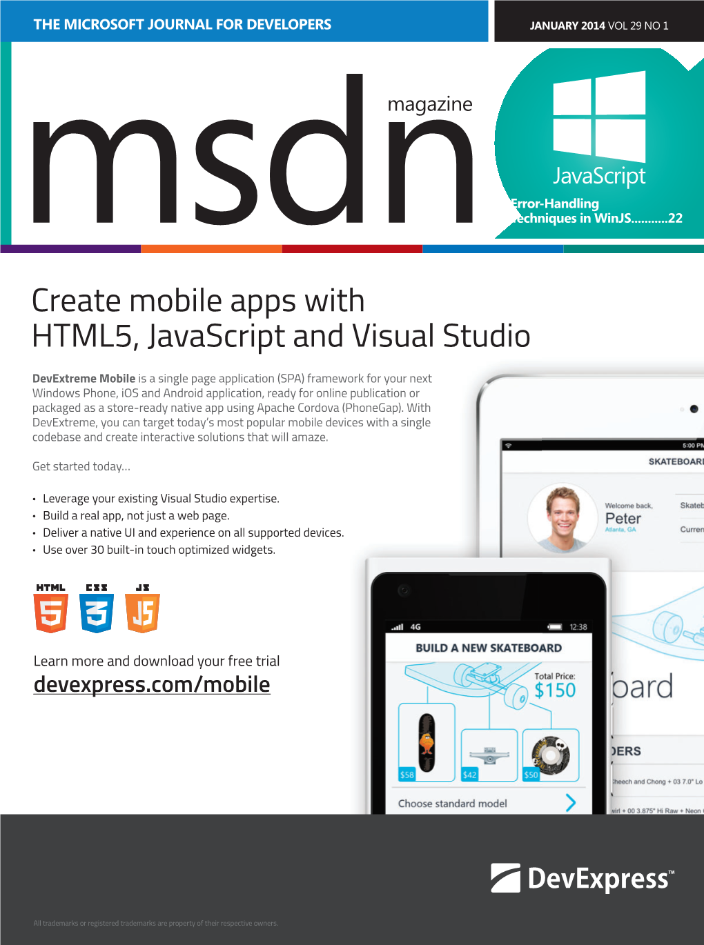 Create Mobile Apps with HTML5, Javascript and Visual Studio