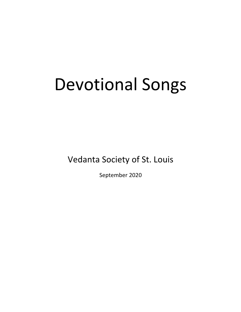 Devotional Songs