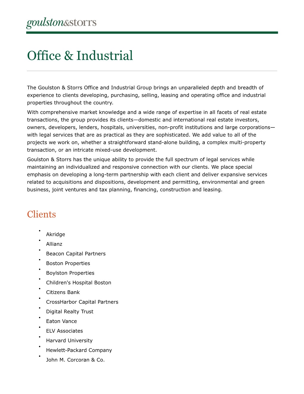 Office & Industrial