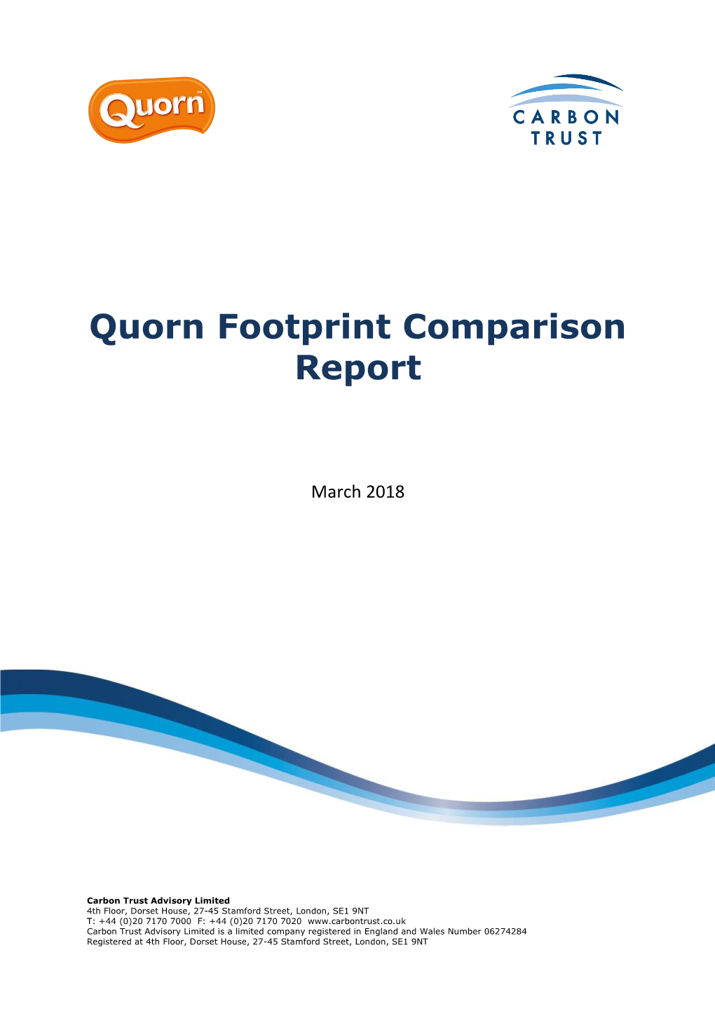 Quorn Footprint Comparison Report (2018)