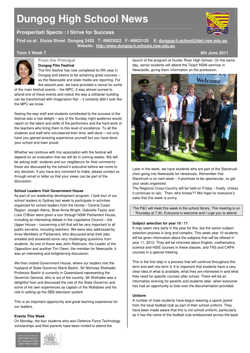 Dungog High School News