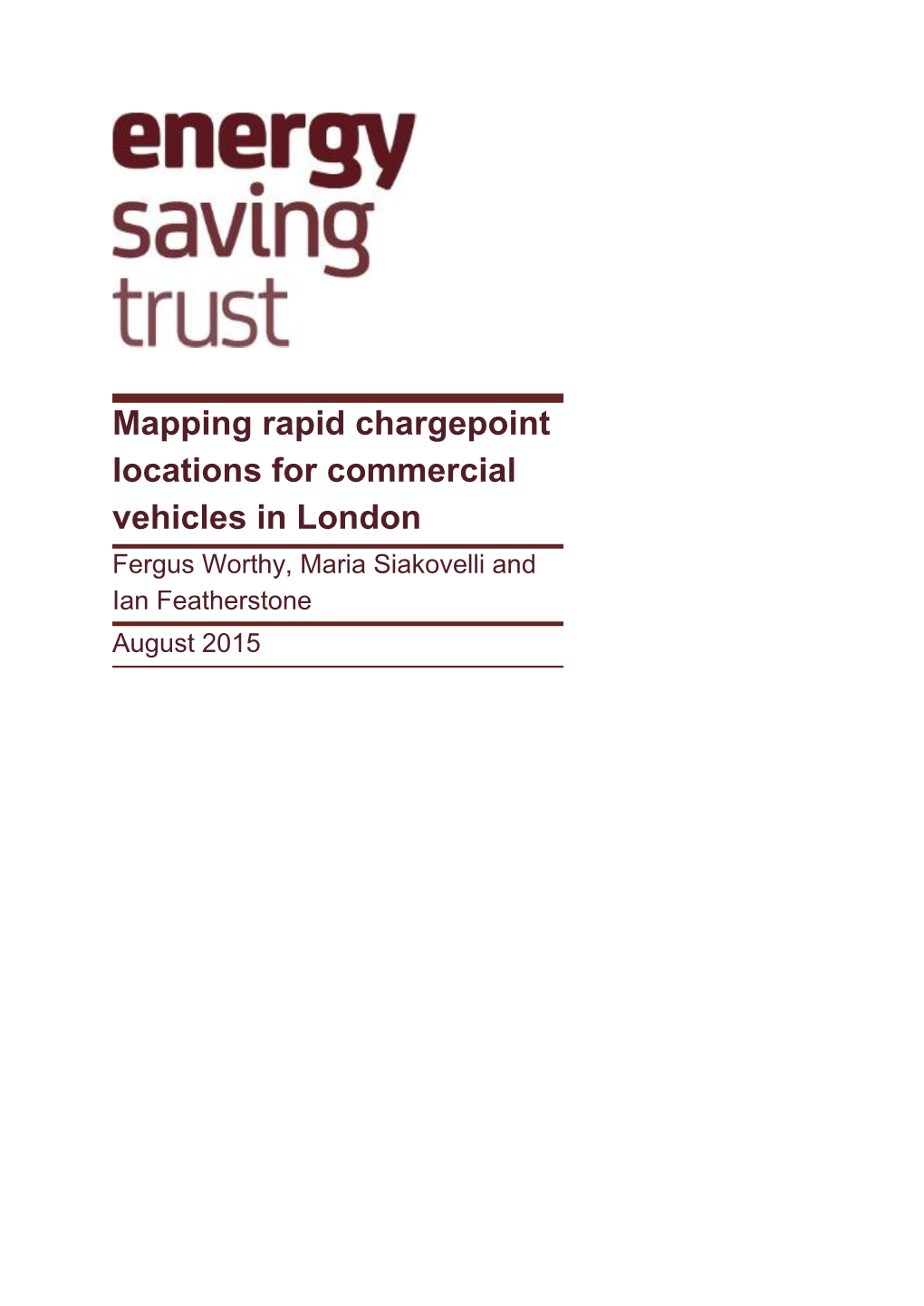 Mapping Rapid Chargepoints Locations for Commercial Vehicles PDF 1.10MB