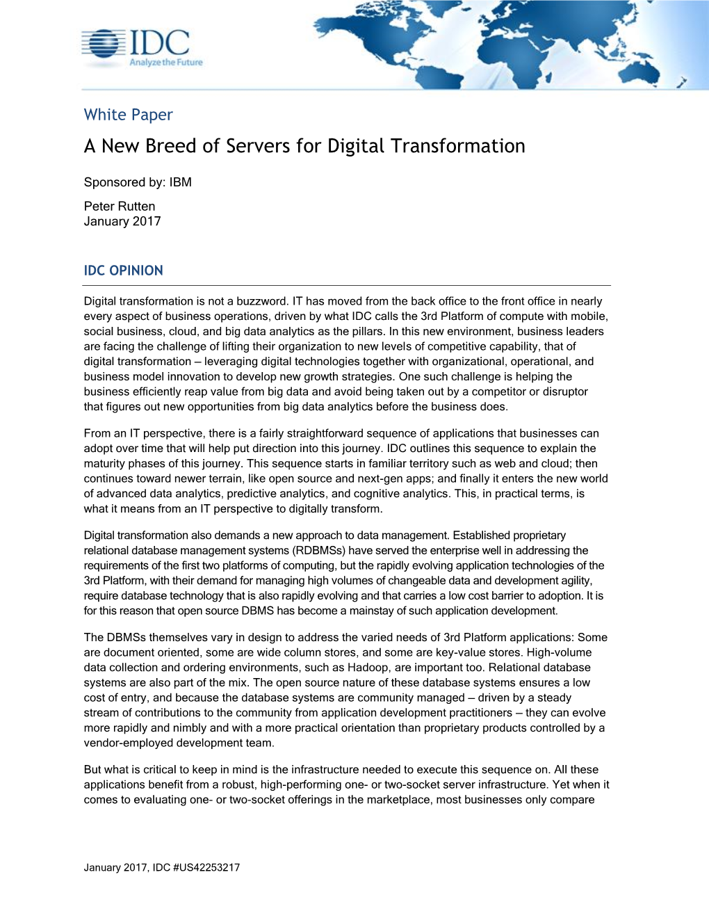 A New Breed of Servers for Digital Transformation