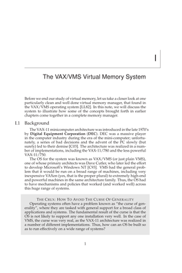 The VAX/VMS Virtual Memory System