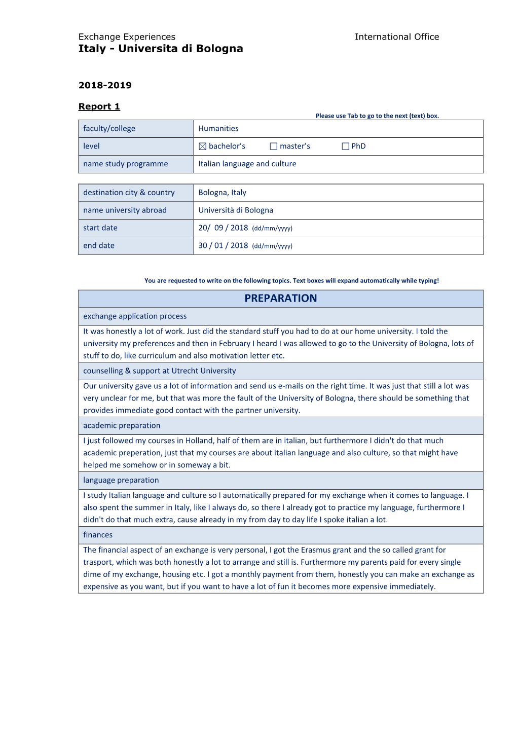 PREPARATION Exchange Application Process It Was Honestly a Lot of Work