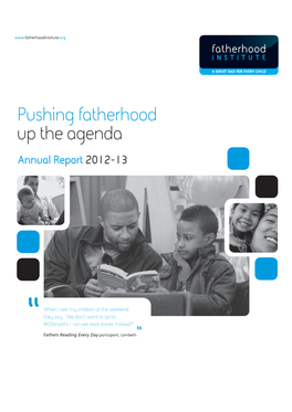 Fatherhood Institute Annual Report 2012-13