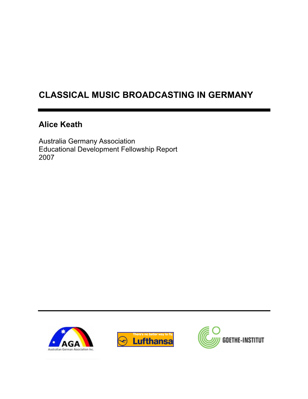 Classical Music Broadcasting in Germany