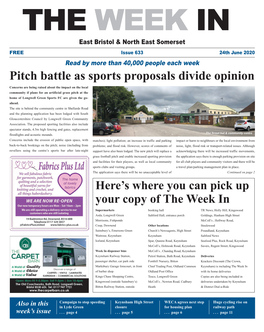 Pitch Battle As Sports Proposals Divide Opinion
