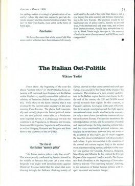 The Italian Ost-Politik