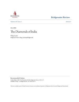 The Diamonds of India Philip Scalisi Bridgewater State College, Pscalisi@Bridgew.Edu