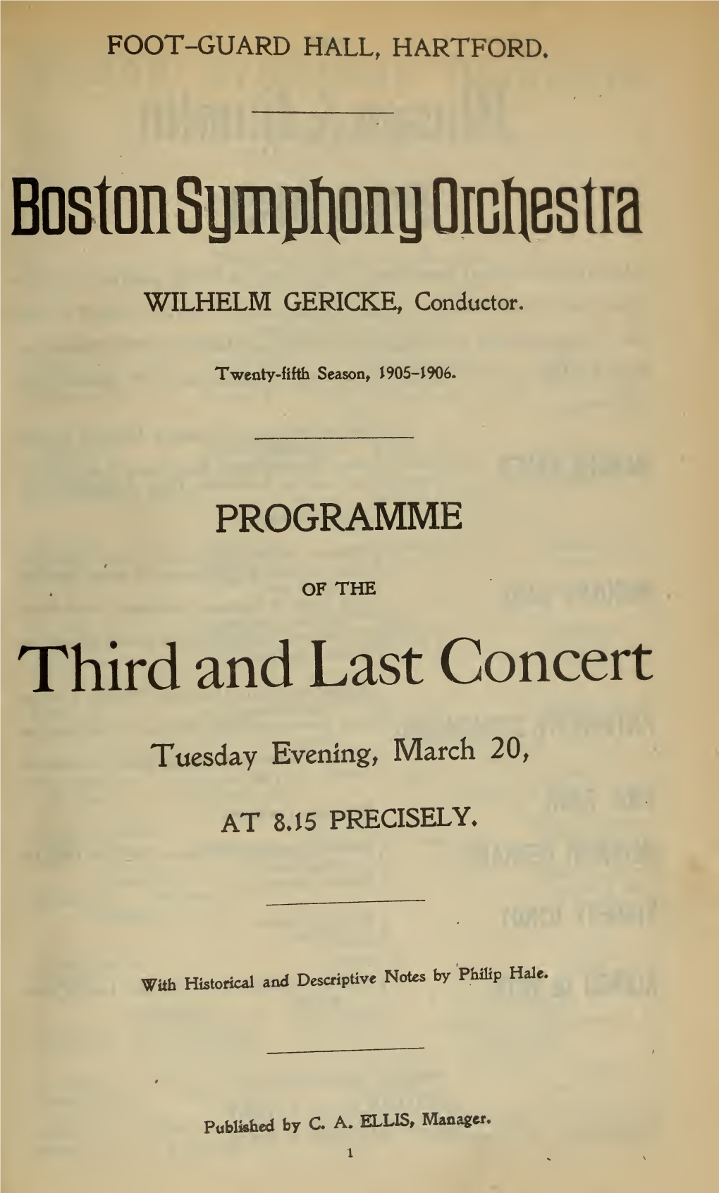 Boston Symphony Orchestra Concert Programs, Season