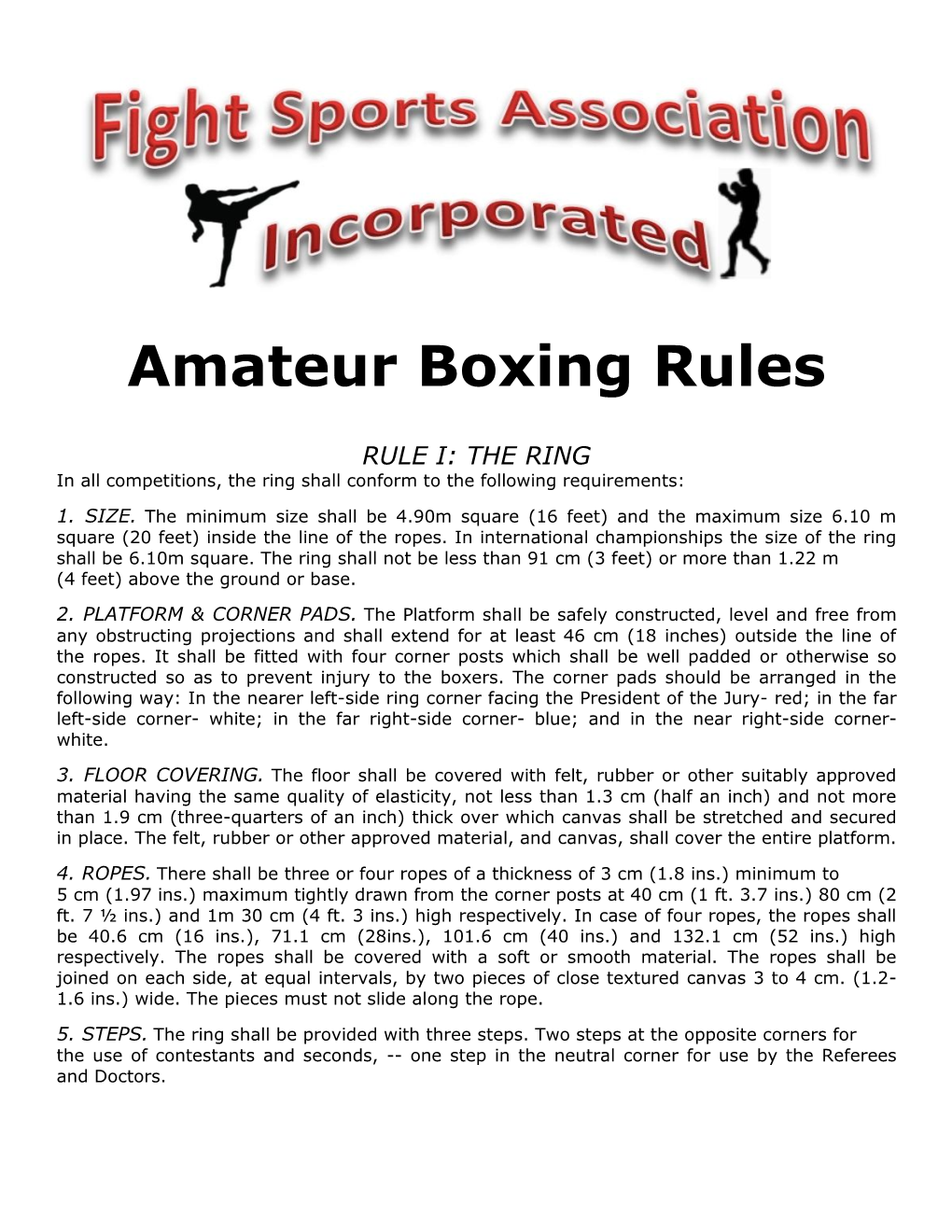 Amateur Boxing Rules DocsLib